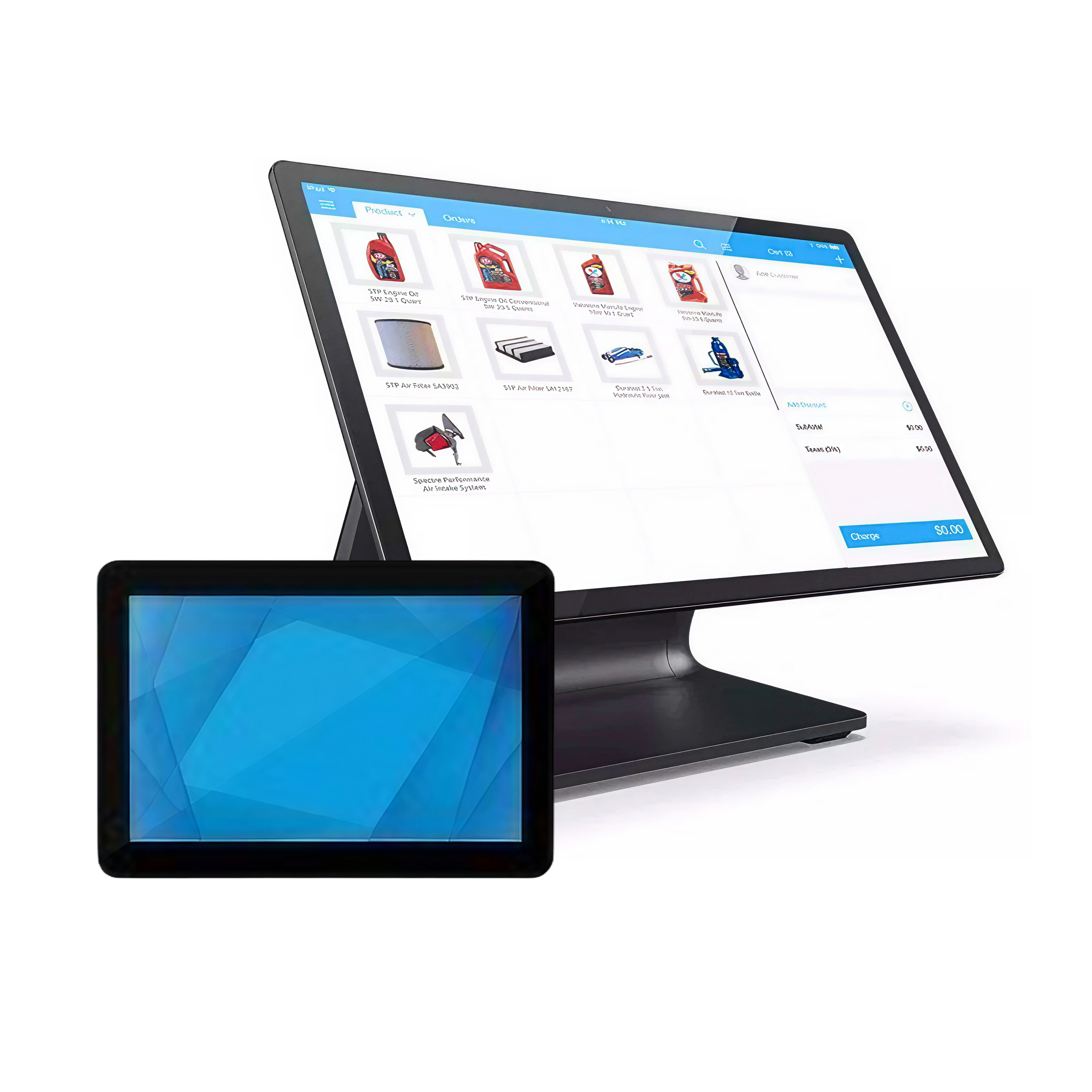 Elo Z30 15.6" Android POS Terminal + Elo 1002L 10.1" Customer-Facing Display Bundle