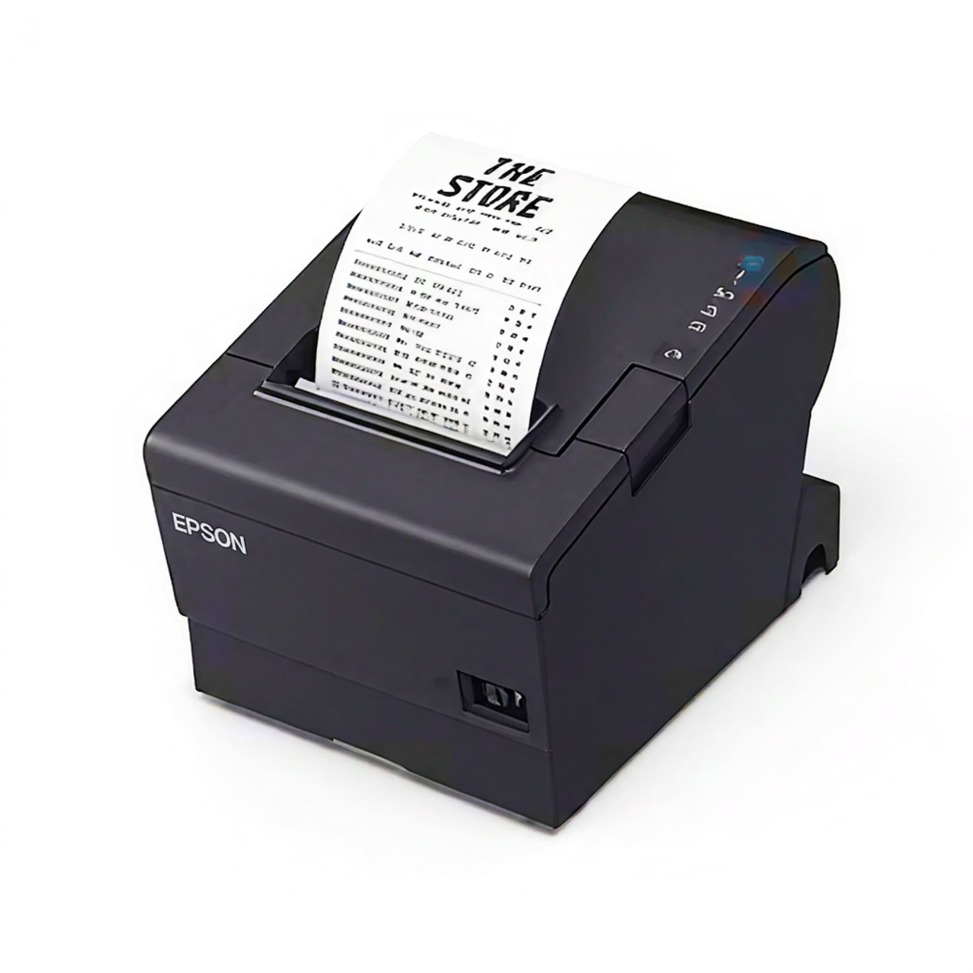EPSON, TM-T88VII-042, THERMAL RECEIPT PRINTER, WITH AUTOCUTTER, EPSON BLACK, WIFI, USB, & ETHERNET INTERFACES, PS-190 POWER SUPPLY AND AC CABLE