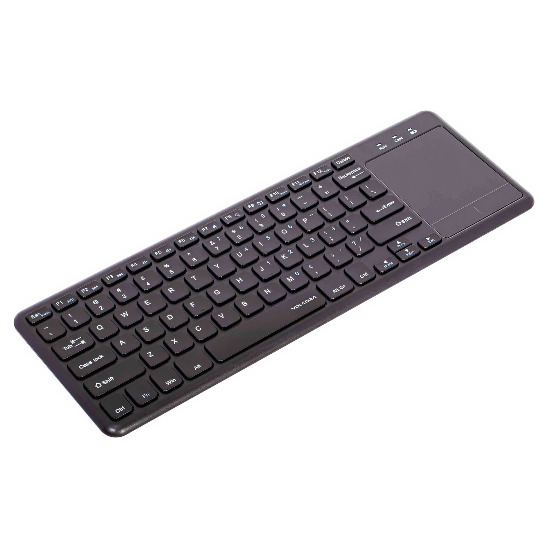 Volcora Wireless 2.4GHz USB Keyboard With Touchpad - Black